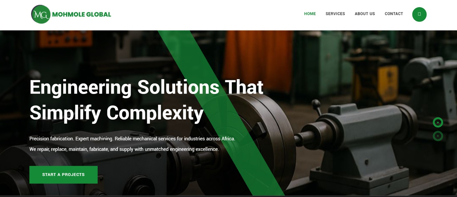 Mohmole Global engineering website project