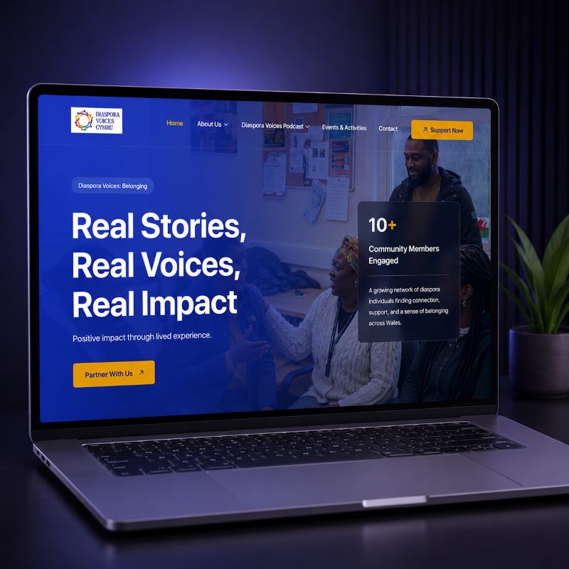 Diaspora Voices Cymru community website